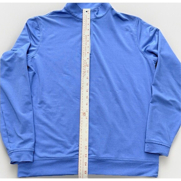 Peter Millar Perth Performance Men’s Pullover 1/4 Zip Size Small Blue - Picture 6 of 11